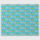 プールパーティー – スイミング誕生日デコール ラッピングペーパー (フラット)