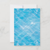 プールパーティー スプラッシュ スプラッシュ 誕生日 招待状 (裏面)