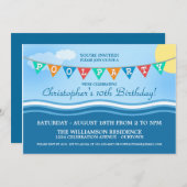 プールパーティー・セレブレーション招待状 招待状 (正面/裏面)