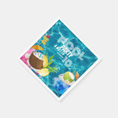 プールパーティー |トロピカルバースデーパーティー スタンダードカクテルナプキン (角)