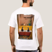 🐧プールパーティー：バスタブの冒険 Tシャツ (裏面)
