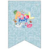 プールパーティー バンティングフラッグ (第2の旗)