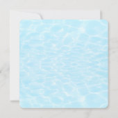 プールパーティー ビーチパーティー サマーパーティー トレンディ モダン 招待状 (裏面)