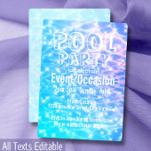 プールパーティー ビーチパーティー サマーパーティー モダンシック 招待状