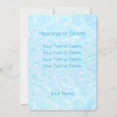 プールパーティー ビーチパーティー サマーパーティー モダン クール 招待状 (裏面)