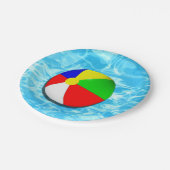 プールパーティー ペーパープレート (アングル)