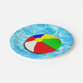 プールパーティー ペーパープレート (アングル)