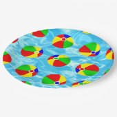 プールパーティー ペーパープレート (アングル)