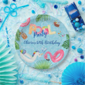 プールパーティー ペーパープレート (パーティー)