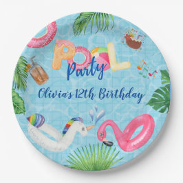 プールパーティー ペーパープレート