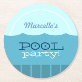 プールパーティー ラウンドペーパーコースター (正面)