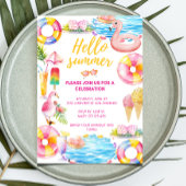 プールパーティー |夏のパーティの招待状 招待状