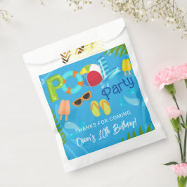プールパーティー 夏の男の子の誕生日パーティー フェイバーバッグ