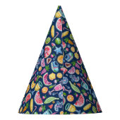 プールパーティー |夏モダンをテーマにした誕生日パーティー パーティーハット (裏面)