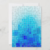 プールパーティー 夏 クールなプールの輝き 招待状 (裏面)