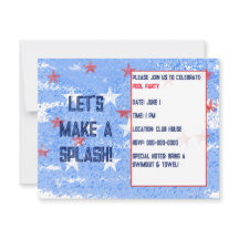 プールパーティー(夏、休日または誕生日)