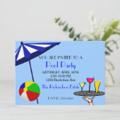 プールパーティー 招待状 (スタンド正面)