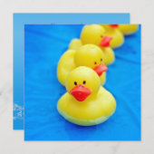 プールパーティー 招待状 (正面/裏面)