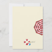 プールパーティー 招待状 (裏面)