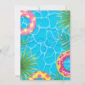 プールパーティー 招待状 (裏面)