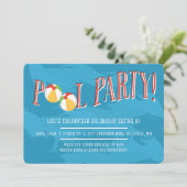 プールパーティー!招待状 招待状 (スタンド正面)