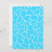 プールパーティー |水泳誕生日 招待状 (裏面)