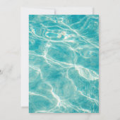 プールパーティー |水泳誕生日 招待状 (裏面)