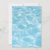 プールパーティー |水泳誕生日 招待状 (裏面)