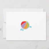 プールパーティー 水泳 誕生日 スプラッシュ スプラッシュ ご招待 招待状 (裏面)