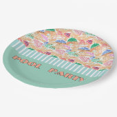 プールパーティー 紙皿 (アングル)