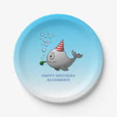 プールパーティー 誕生日 ペーパープレート (正面)