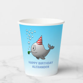 プールパーティー 誕生日 紙コップ