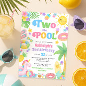 プールパーティー 2歳の誕生日招待状 - ツー ザ プール 招待状