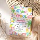プールパーティー 2歳の誕生日招待状 - ツー ザ プール 招待状