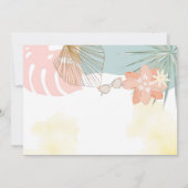 プールパーティーBash誕生日パーティーの写真 招待状 (裏面)