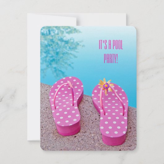 プールパーティーBash 招待状 (正面)