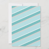 プールパーティ モダン トロピカル リーフ かわいい ティーン 誕生日 招待状 (裏面)