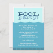 プールパーティ 招待状 (正面)