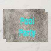 プールパーティ 招待状 (正面/裏面)