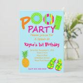 プールパーティ 招待状 (スタンド正面)