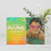 プールパーティ - 風景 招待状 (スタンド正面)