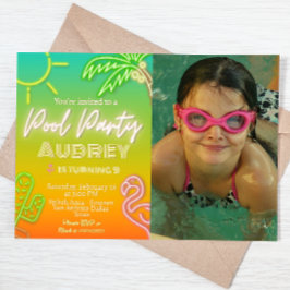 プールパーティ - 風景 招待状