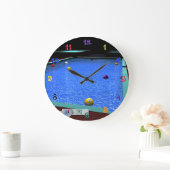 プールビリヤードアクリル壁時計 ラージ壁時計 (ホーム)