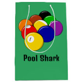プールビリヤード抱き枕 ミディアムペーパーバッグ (正面)