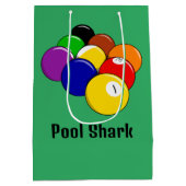 プールビリヤード抱き枕 ミディアムペーパーバッグ (裏面)