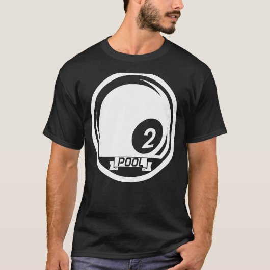 プールビリヤード球ビリヤードCueスポーツスヌーカー Tシャツ (正面)