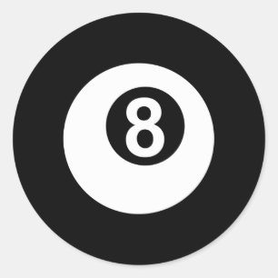 プールビリヤード8ボール ラウンドシール