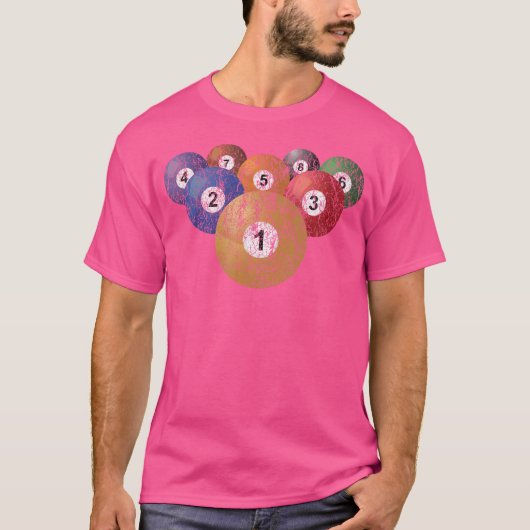 プールビリヤード Tシャツ (正面)