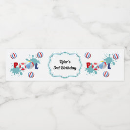 プールビーチボールパーティーウォーターボトルラベル ペットボトルラベル