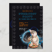 プールフェクトパーティー!Djキャット招待状 招待状 (正面/裏面)